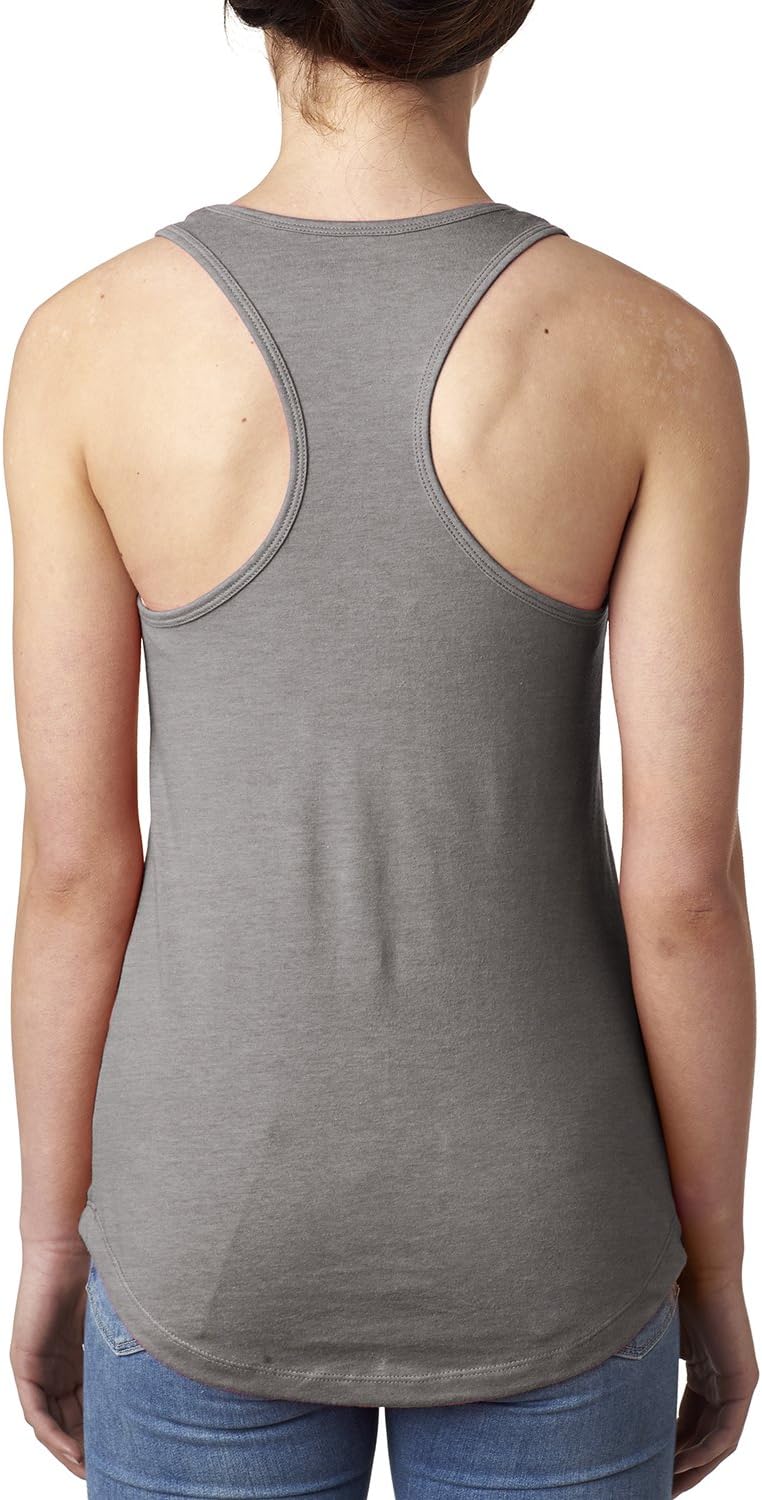 Next Level Apparel Racerback Tank (N1533) Heather Grey, M - Image 2