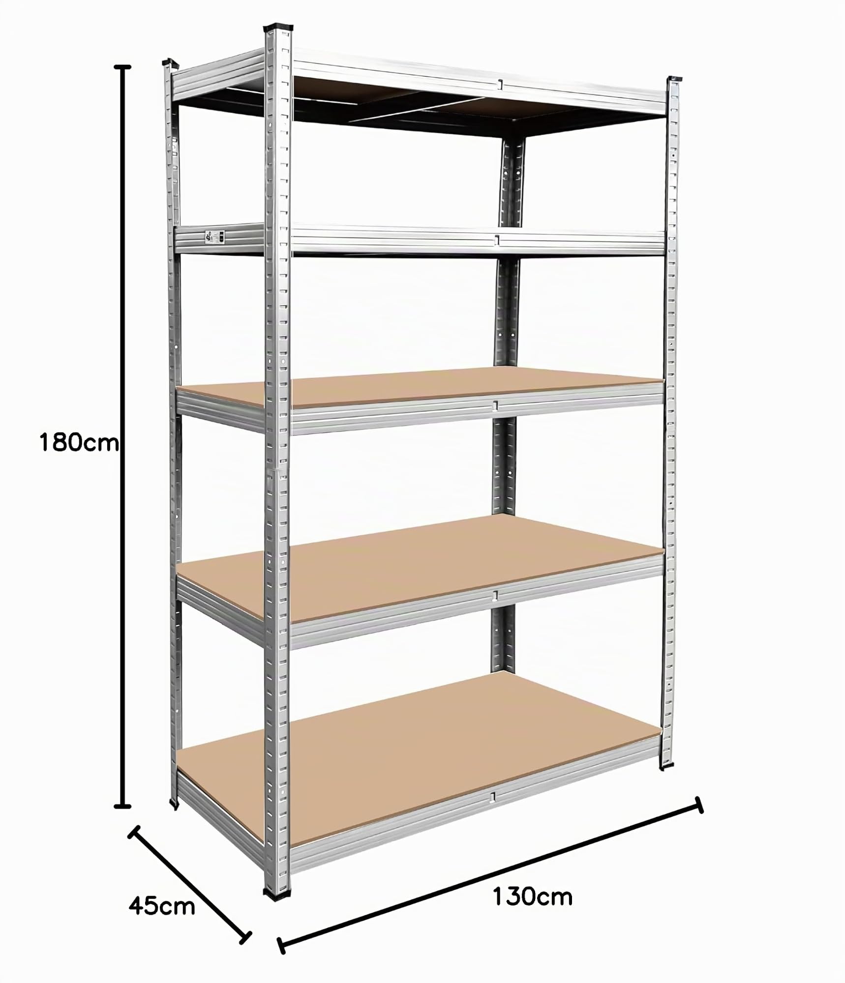 SCHULTE Regalwelt Schwerlastregal mit 5 MDF-Böden