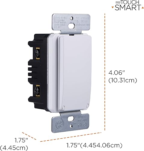 Miniatura 2 de myTouchSmart 33861 LE Un temporizador digital de pared, interruptor de puerta de presión, pantalla LED retroiluminada, 8 tiempos personalizados de