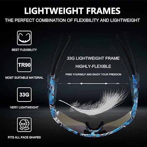 Miniatura 3 de Gafas de sol polarizadas para ciclismo hombres y mujeres con 1 lente o 3 lentes intercambiables gafas de béisbol