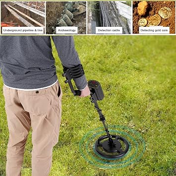 Smart Sensor Professional Underground Metal Detector Lightweight High Sensitivity Ground Nugget Detector Gold Digger Treasure Hunter Adjustable Sensitivity 100-240V