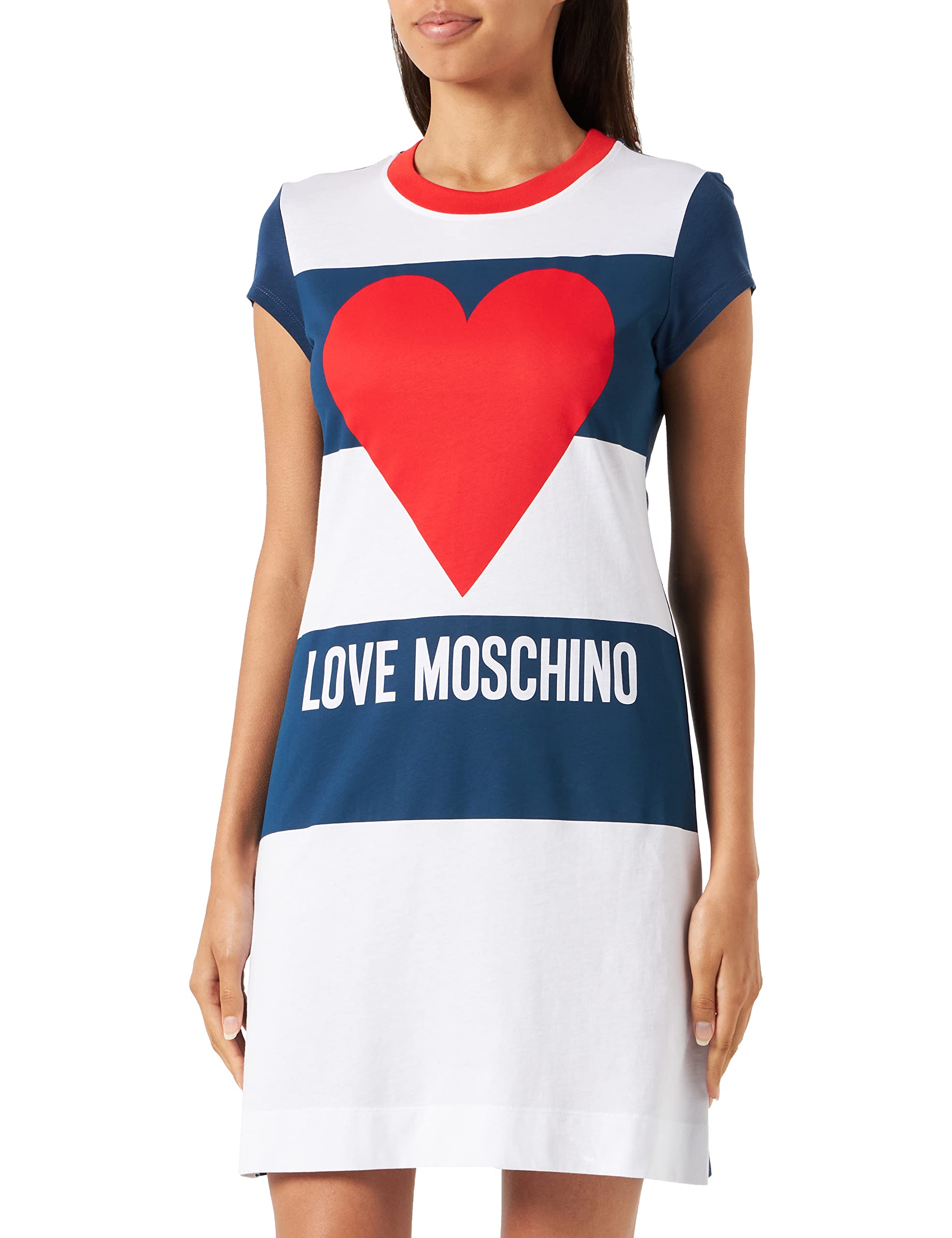 Love Moschino Vestido de Manga Corte Entallado Mujer