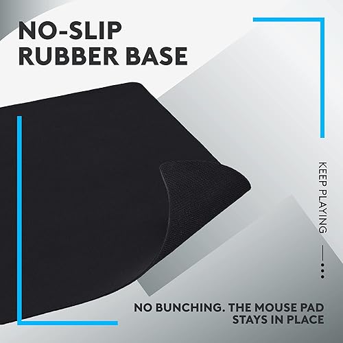 Miniatura 5 de Logitech G Alfombrilla de mouse para juegos de 240 telas, optimizada para sensores de juego, fricción moderada de superficie, alfombrilla de mouse