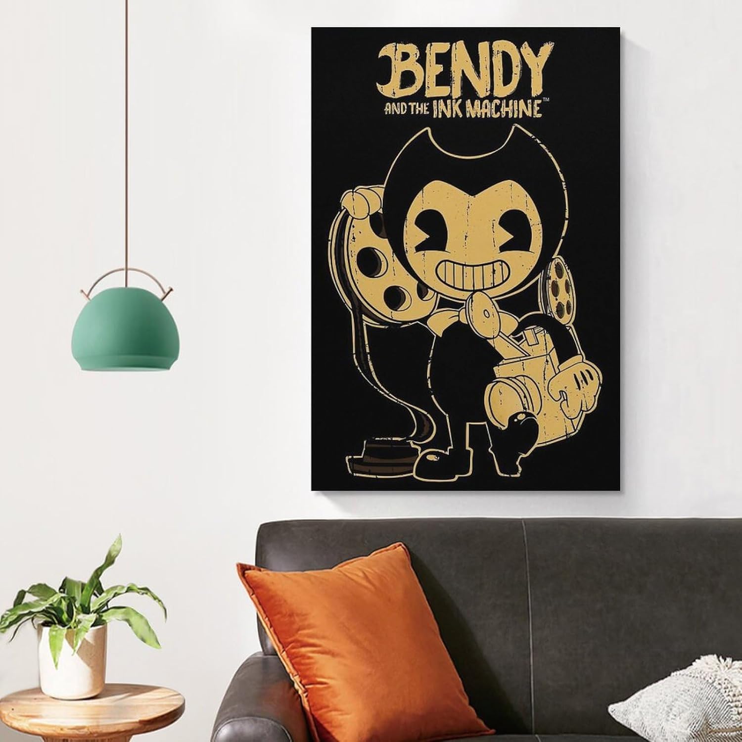 DLDJHAJ Anime Bendy And The Ink Machine Game Poster Canvas Wall Art Posters For Room Aesthetic And Decor 2Poster For Living Room Bedroom Office Decor 08x12inch(20x30cm)