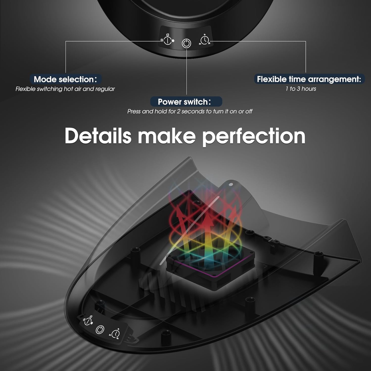 Moto/rcycle Helmet Dryer & Hat Care Machine with Deodorizer System, Cap Cleaner Machine Turbo Fan Heater Fast Drying, Portable Universal Cap Cleaner for Biker Cycling Ski Baseball, et, FCC