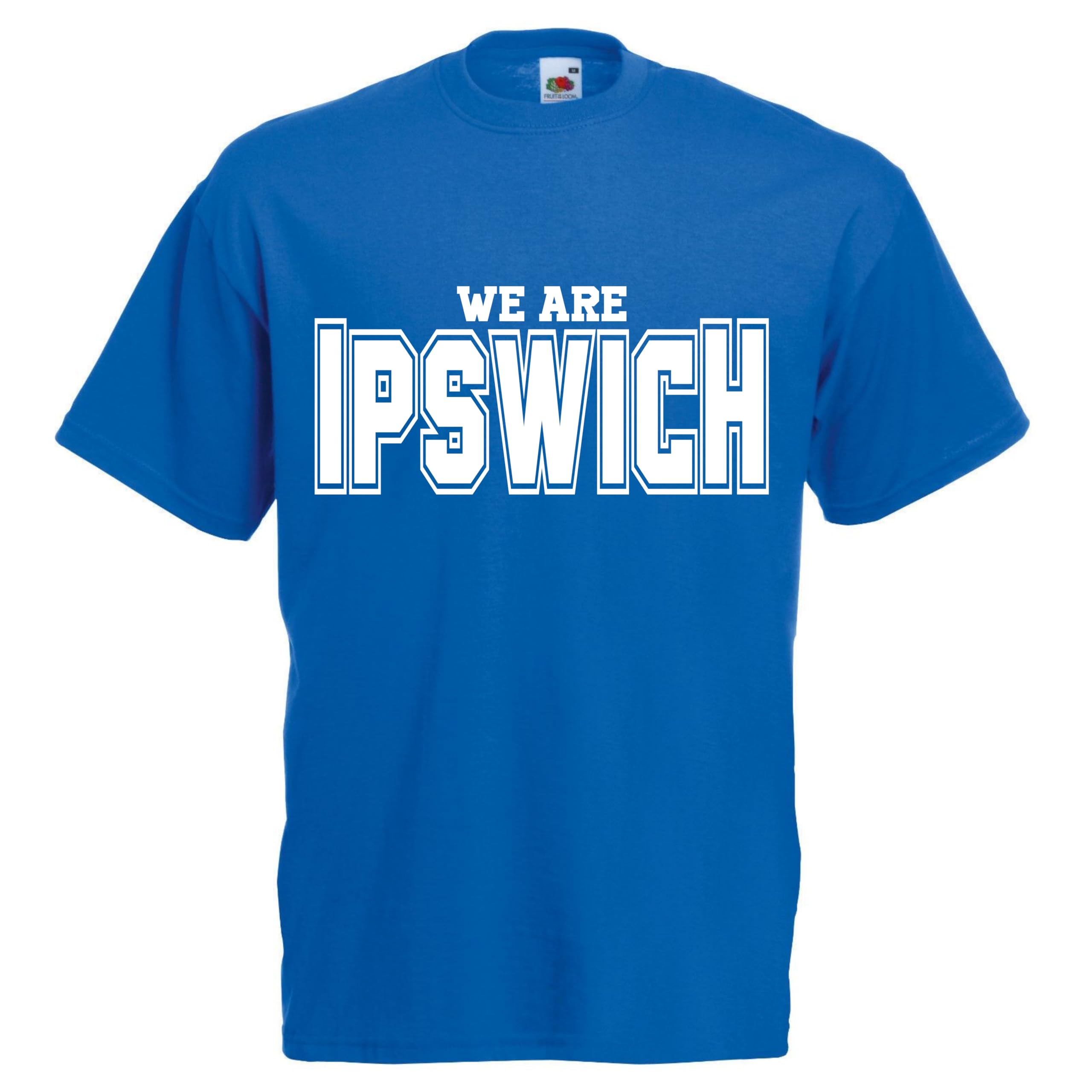 All About The Print Men's Blue We Are Ipswich Tshirt Top Football Gift Premium Clothing