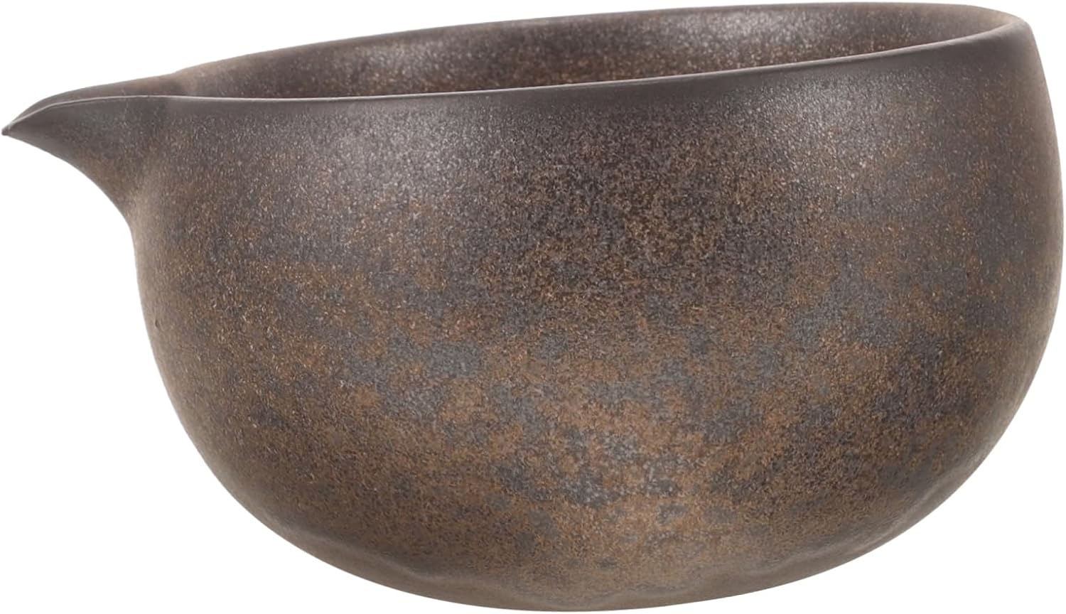 Mobestech Ceramic Matcha Bowl with Spout Japanese Style Tea Cup for Traditional Tea Ceremony Home Use for Easy Pouring and Elegant Presentation