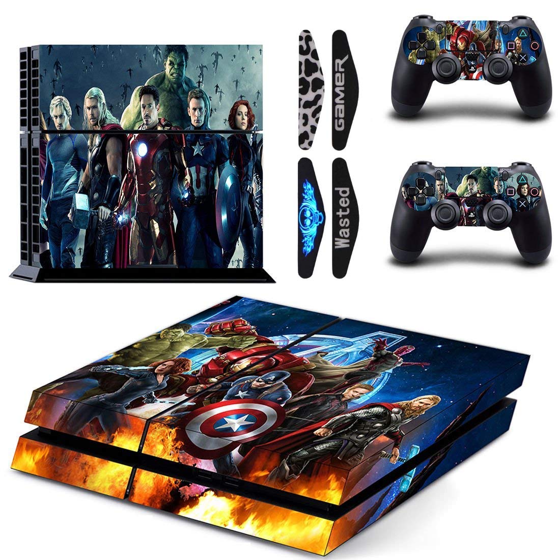 GRAPHIX DESIGN Marvel Avengers 3M Skin Sticker Cover for PS4 Console and Controllers [Video Game] (B08TVLDVZX) Amazon Price History, Amazon Price Tracker