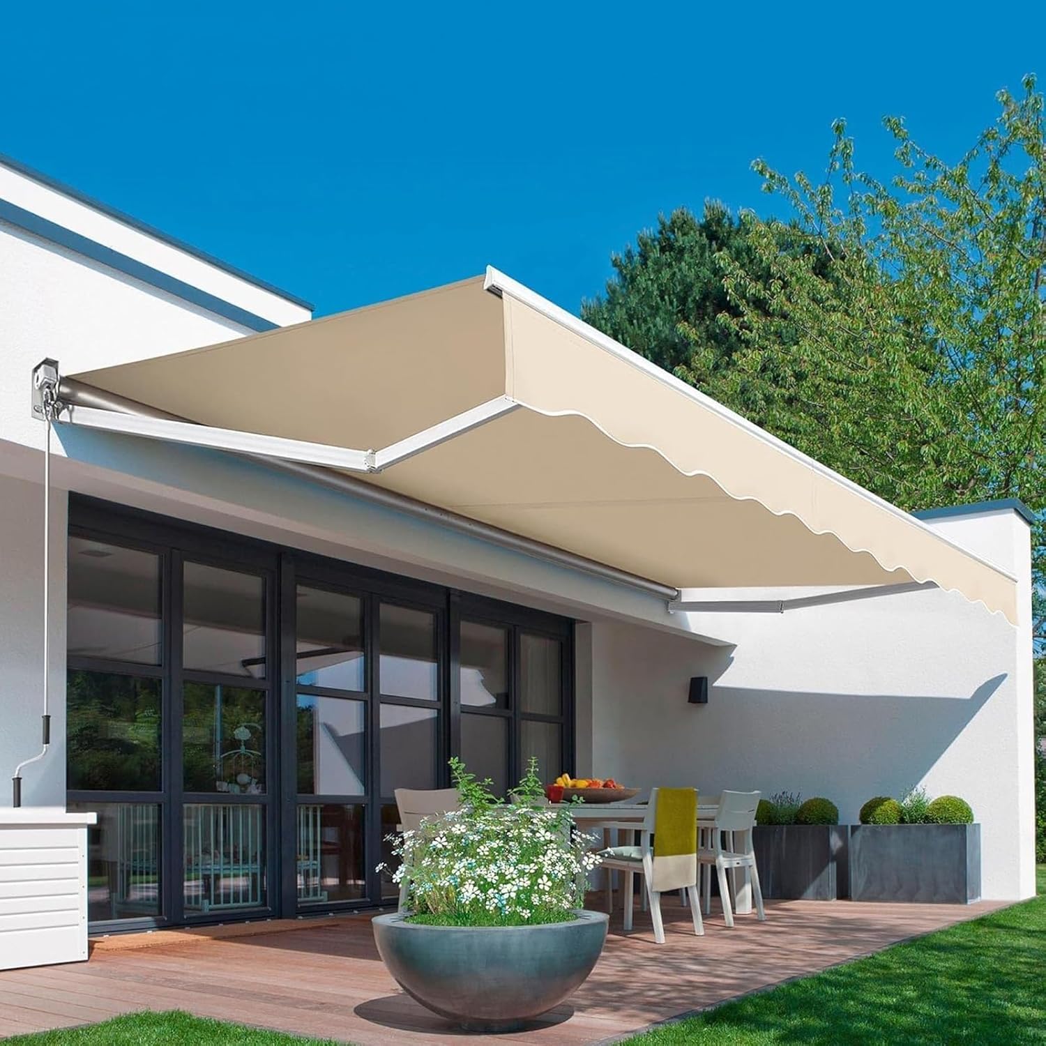 オーニングテント　新品未使用　4m ベージュ オーニングテント 新品未使用 4m ベージュ