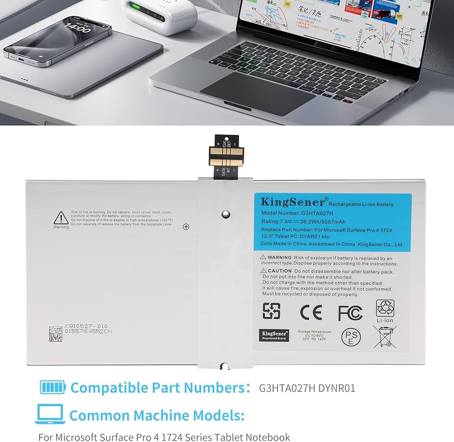 Amazon.com: KingSener G3HTA027H DYNR01 Laptop Battery Replacement