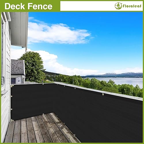 Miniatura 7 de FLORALEAF Cubierta de valla de privacidad para balcón de 3 x 7 pies, protección UV para terraza, patio, patio, piscina, porche, barandilla con