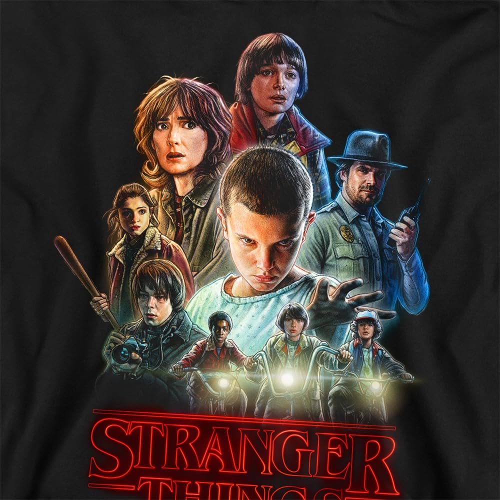 Stranger Things Stranger Things Season One Poster Unisex Sweatshirt, Black Sudadera Unisex Adulto (Pack de 1)