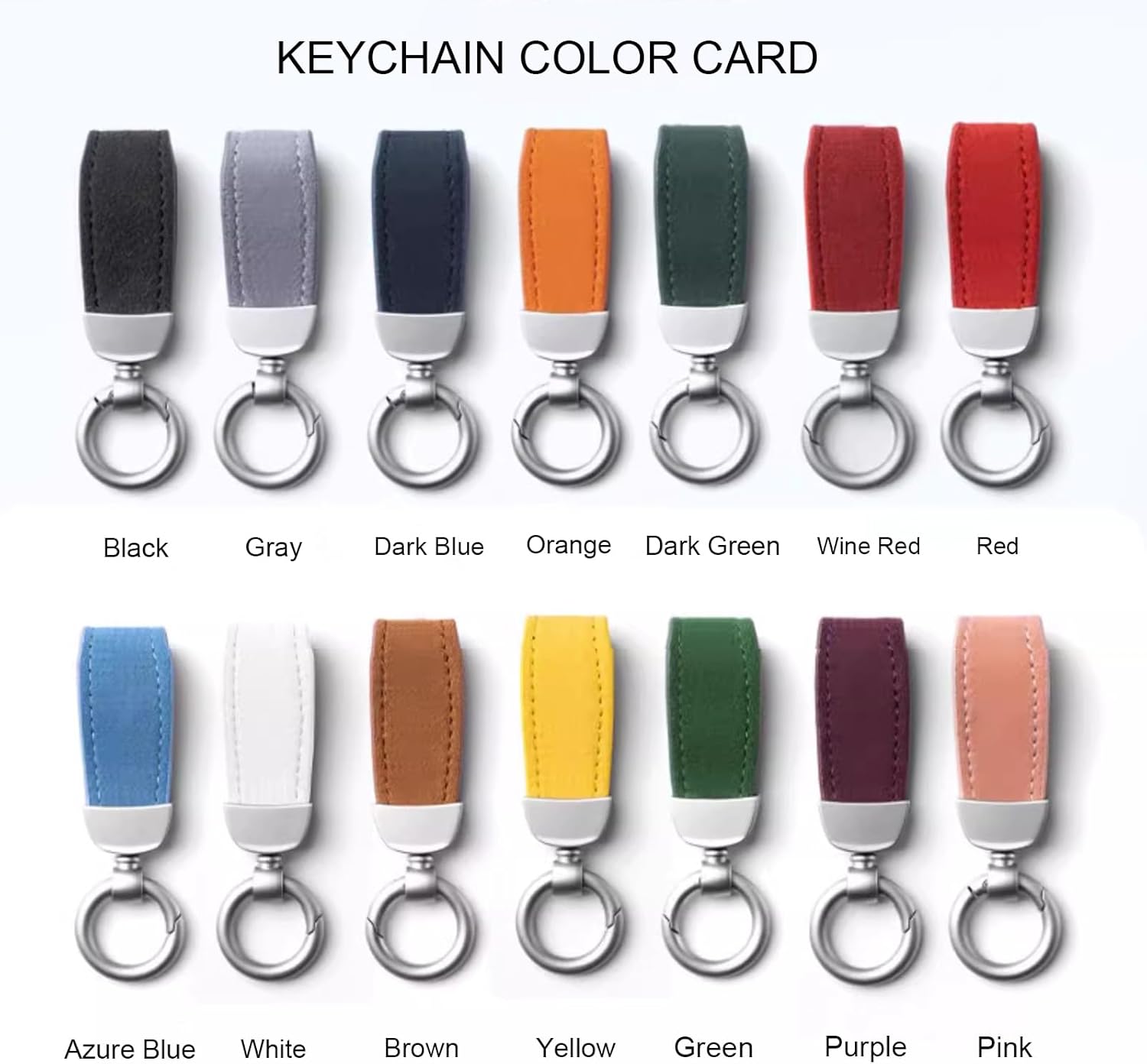 Custom Deluxe Suede Leather Key Fob Cover Case Shell Compatible with Aston Martin DB11 DBS Superleggera New Vantage DB9 DBX AML-KEY-1109 MY83-654024-AB