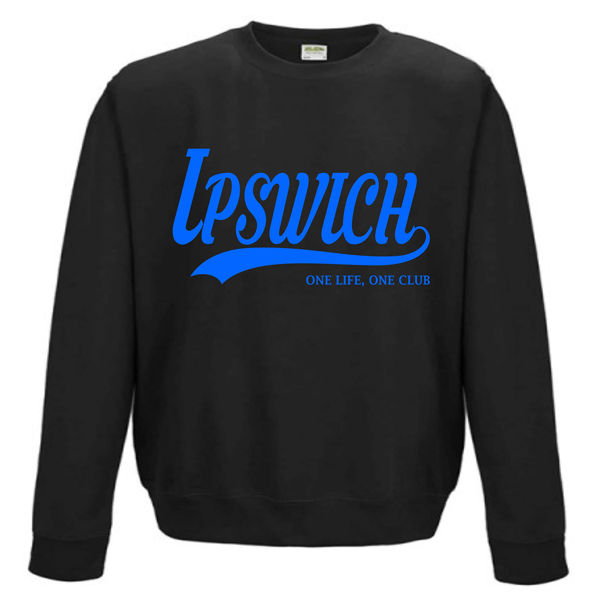 All About The Print Ipswich One Life, One Club. Premium Sweatshirt Gift Large Black
