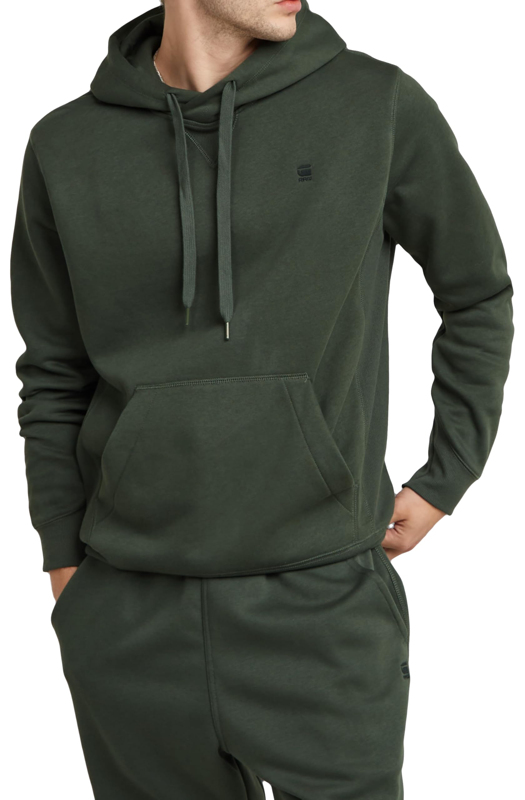 G-Star Men's Premium Core Hooded Sweater, Grey (graphite D16121-C235-996), M