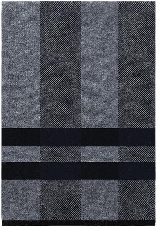 HBJWOV Winter plaid versatile cashmere scarf for men's business warmth scarf