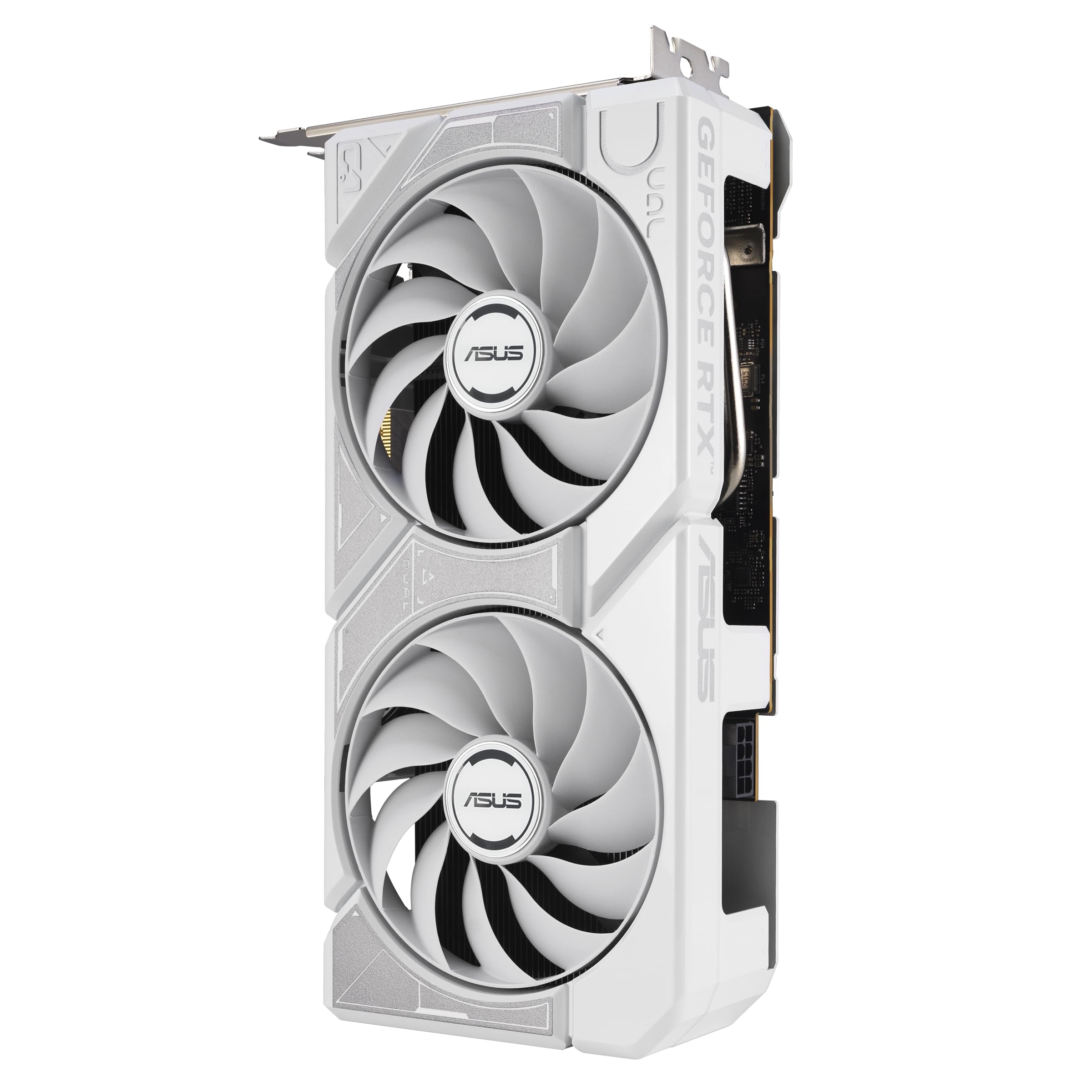 ASUS Dual GeForce RTX 5060 8GB GDDR7 White Edition (PCIe 5.0, 8GB GDDR7, DLSS 4, HDMI 2.1b, DisplayPort 2.1b, 2.5 Ranuras, diseño de Ventilador de tecnología axial, tecnología 0dB, BIOS Dual y más)
