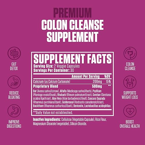 Miniatura 2 de Colon Revive Extra Strength  Suplemento de limpieza y desintoxicación de colon clasificado #1  Apoyo digestivo, reduce la hinchazón, alivio del