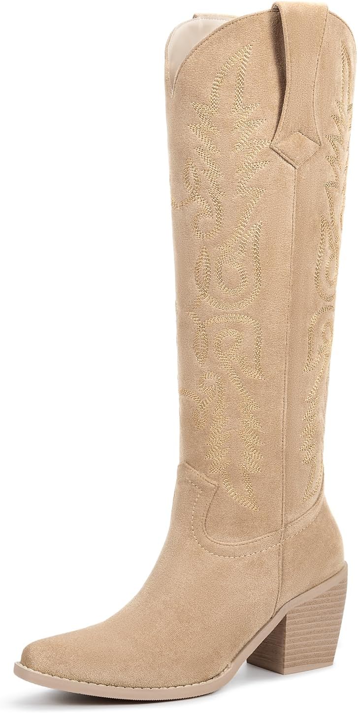 wetkiss Women's Pointed Toe Cowboy Boots