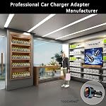 USB C Car Charger Adapter Cigarette Lighter USB Charger Fast Charging [PD QC 3.0] 36W USBC Car Phone Charger with LED Voltmeter for iPhone 17/16/15/14/11Pro Max Plus 14 Galaxy S24 iPad Pro