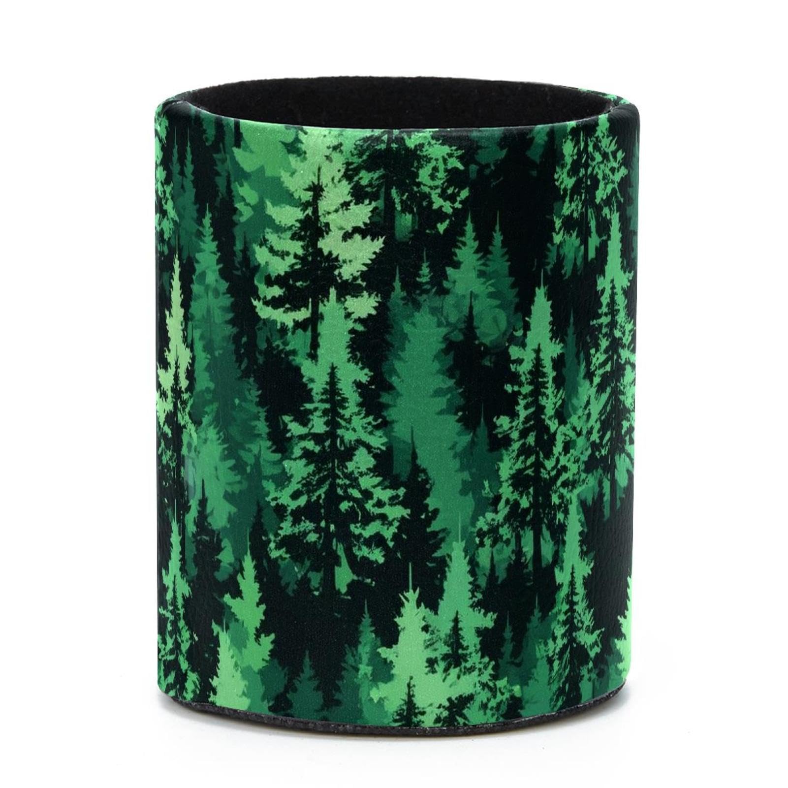 VAPOKF Round Pencil Holders for Desk, Pine Forest Pen Holders Pen Pot Makeup Brushes Storage Desktop Stationery Supplies Organiser for Home Office