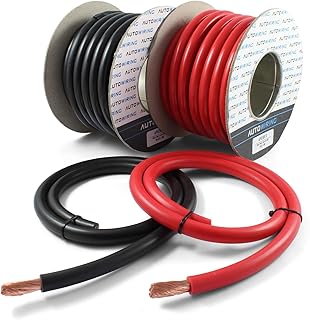 Automotive Hi-Flex 345 Amp 50mm² 1/0 AWG Battery/Starter/Inverter/Welding PVC Cable Wire (Red