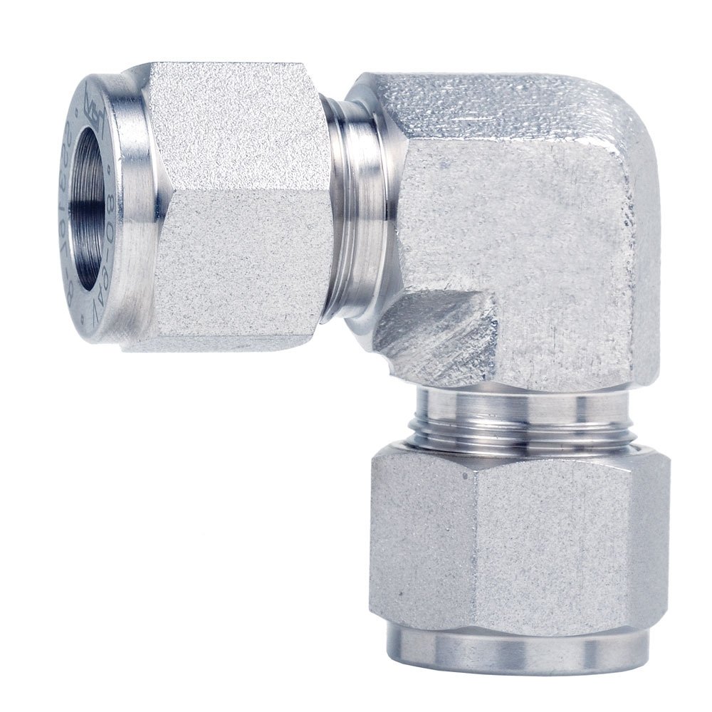 90 Degree Union Elbow, Stainless Steel 304, Om Tubes Tube Fitting 25mm