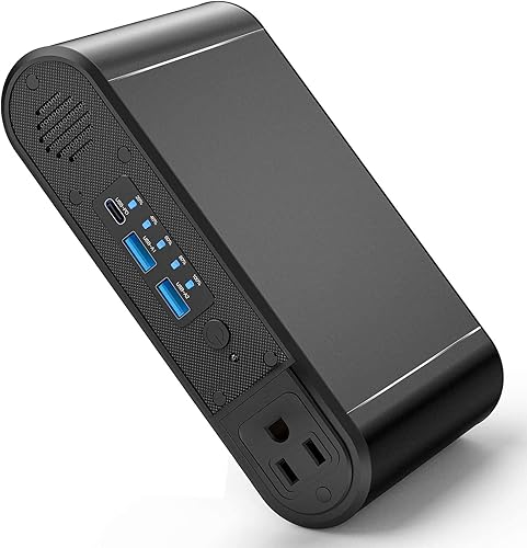 Banco de energía con CA de 150 W, cargador portátil para laptop, batería externa de 31200 mAh para laptop, PD 65 W tipo C, compatible para