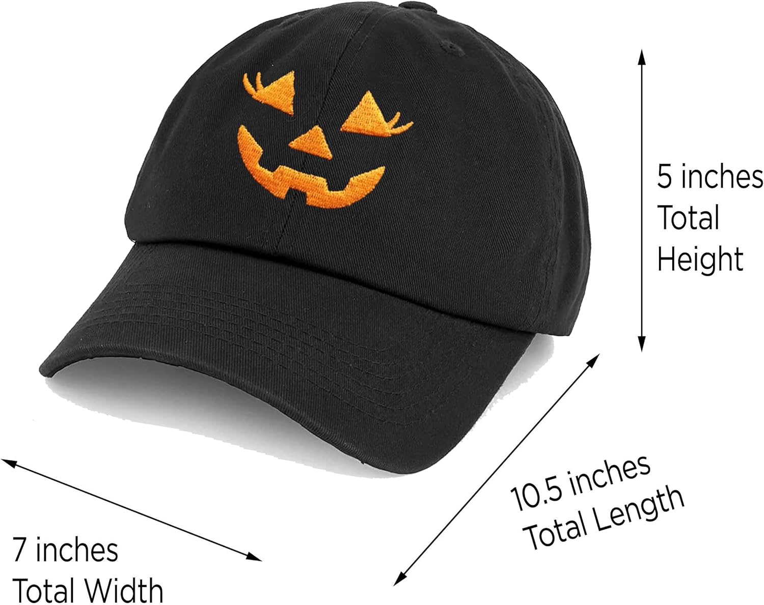 Embroidered Halloween Baseball Cap Vintage Ghost Denim Hat Adjustable Embroidery Pumpkin Dad Hats for Men Women - Image 2