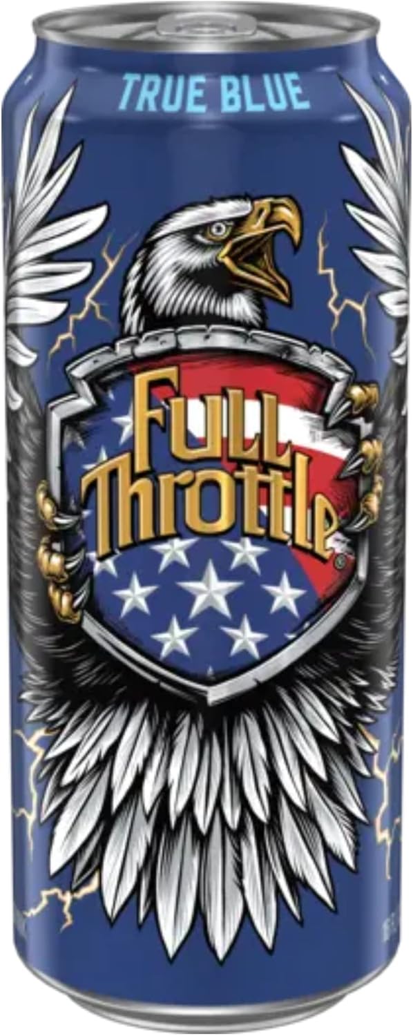 12 Pack - Full Throttle Energy Drink - Blue Agave - 16 Ounce