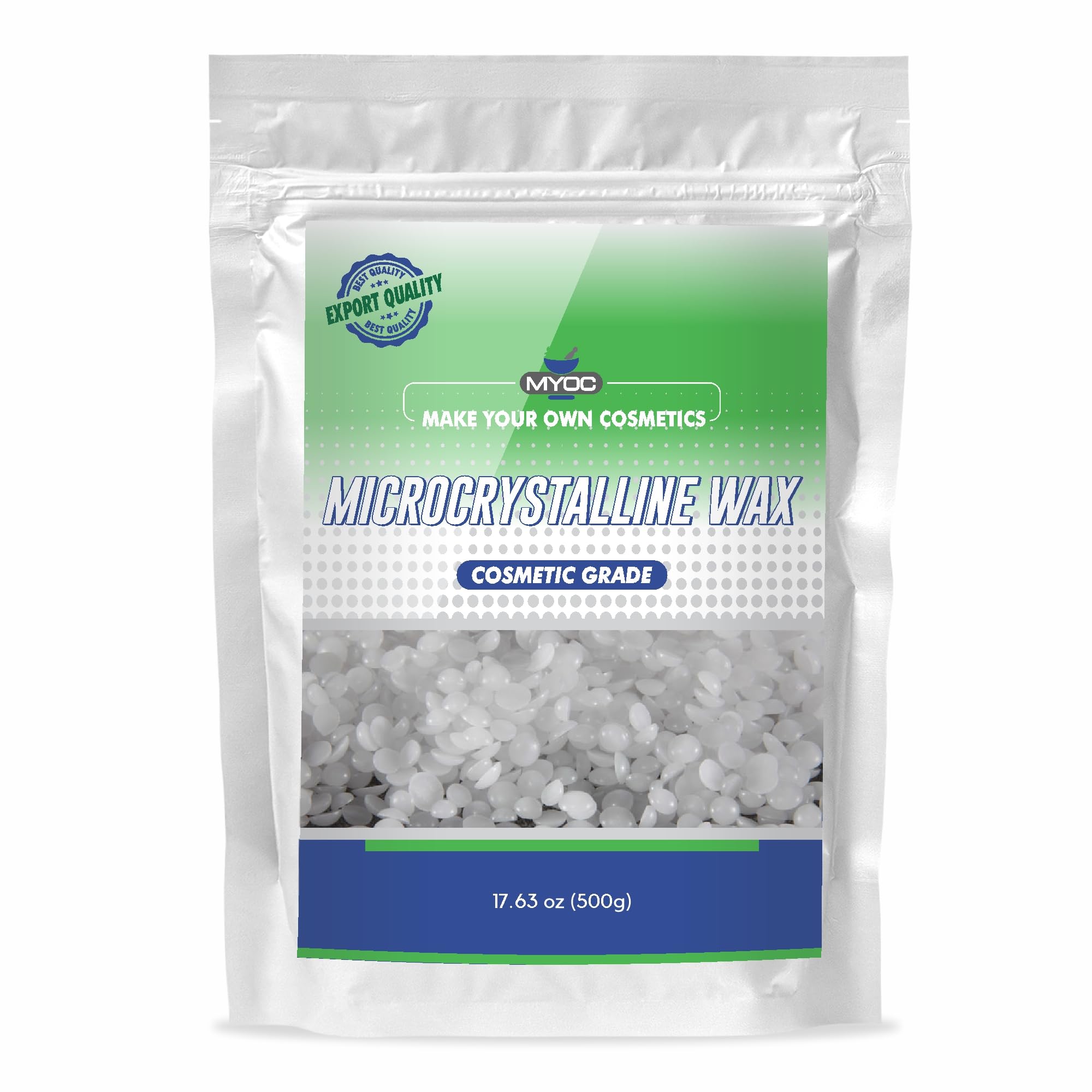 Microcrystalline Wax – Natural Cosmetic Grade | Ideal for DIY Lip Balms, Creams, Lotions, Soaps & Cosmetic Formulations | 500 g (17.63 oz)