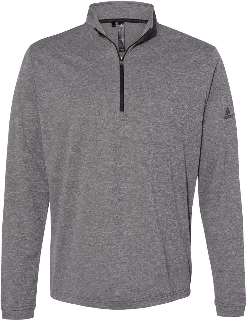 adidas - Lightweight Quarter-Zip Pullover - A401 Large Black Heather