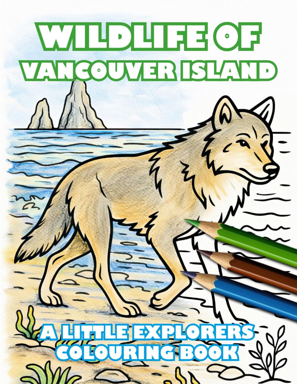 Wildlife of Vancouver Island Colouring Book