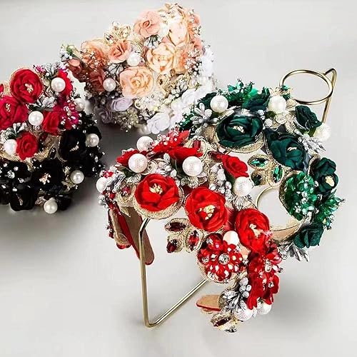 Miniatura 2 de Diadema de diamantes de imitación para el cabello, diadema de cristal de alta calidad, diadema de diamantes con cadena brillante para fiesta,