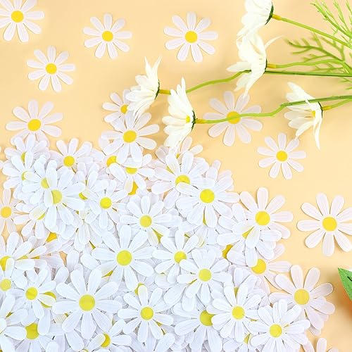 Miniatura 2 de 250 piezas de confeti de margaritas para mesa de confeti nupcial baby shower, decoración de fiesta