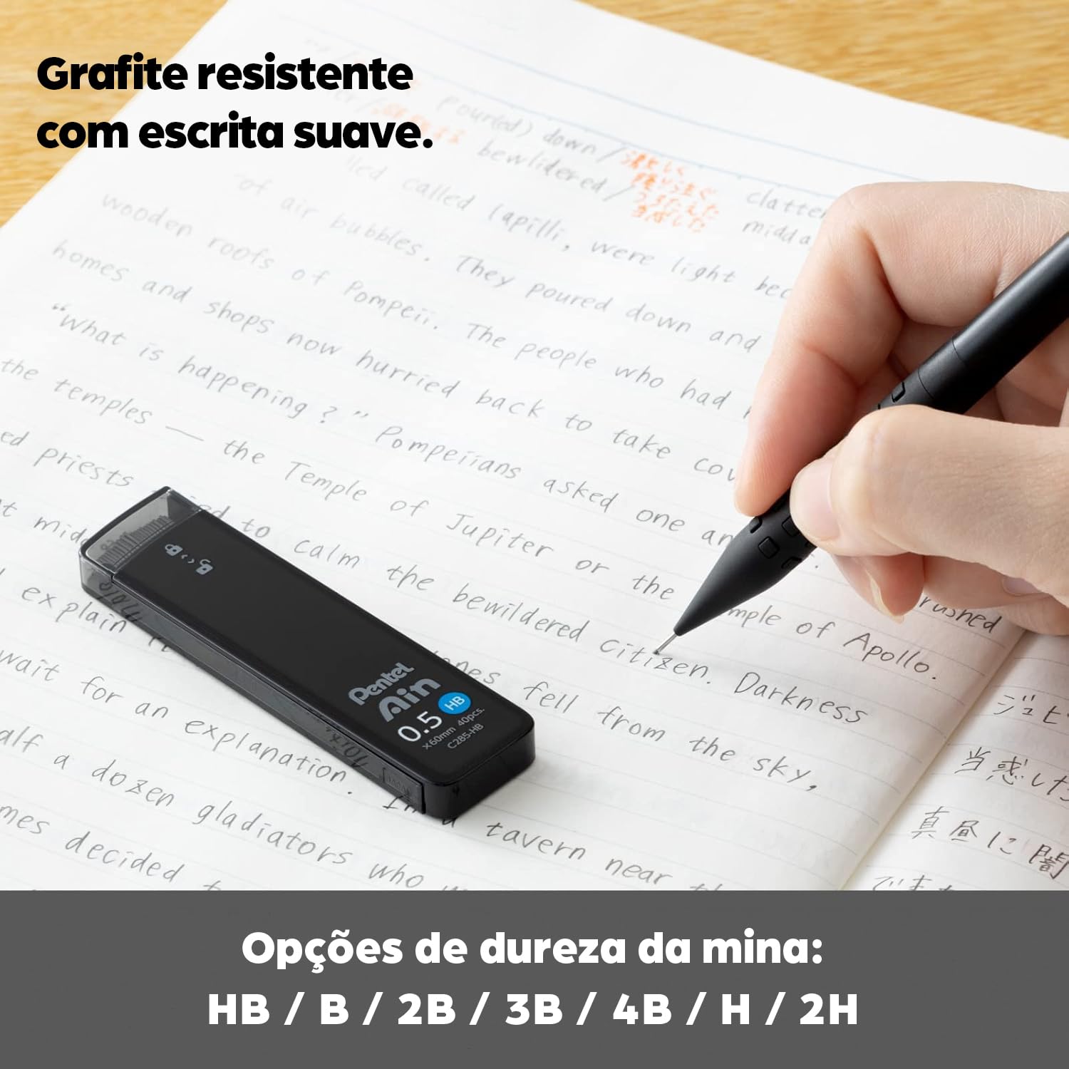 Amazon.co.jp: Pentel Ain シャープペンシル用替え芯 | 0.5mm | B | 40