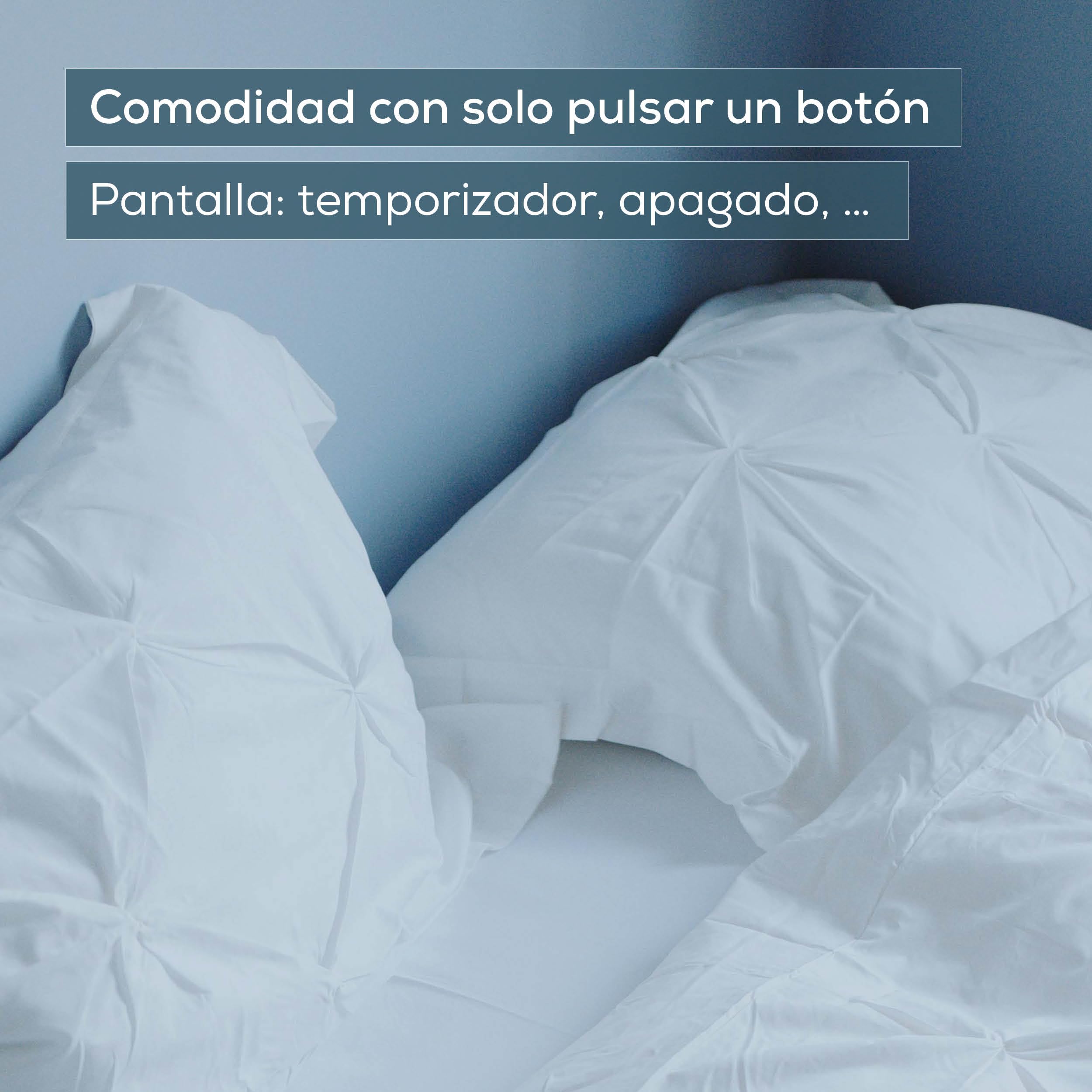 Beurer UB 101 Cosy manta térmica para cama, para cama individual 198 × 92 cm, 2 zonas de calefacción, 9 niveles de temperatura, apagado automático, modo ECO, lavable