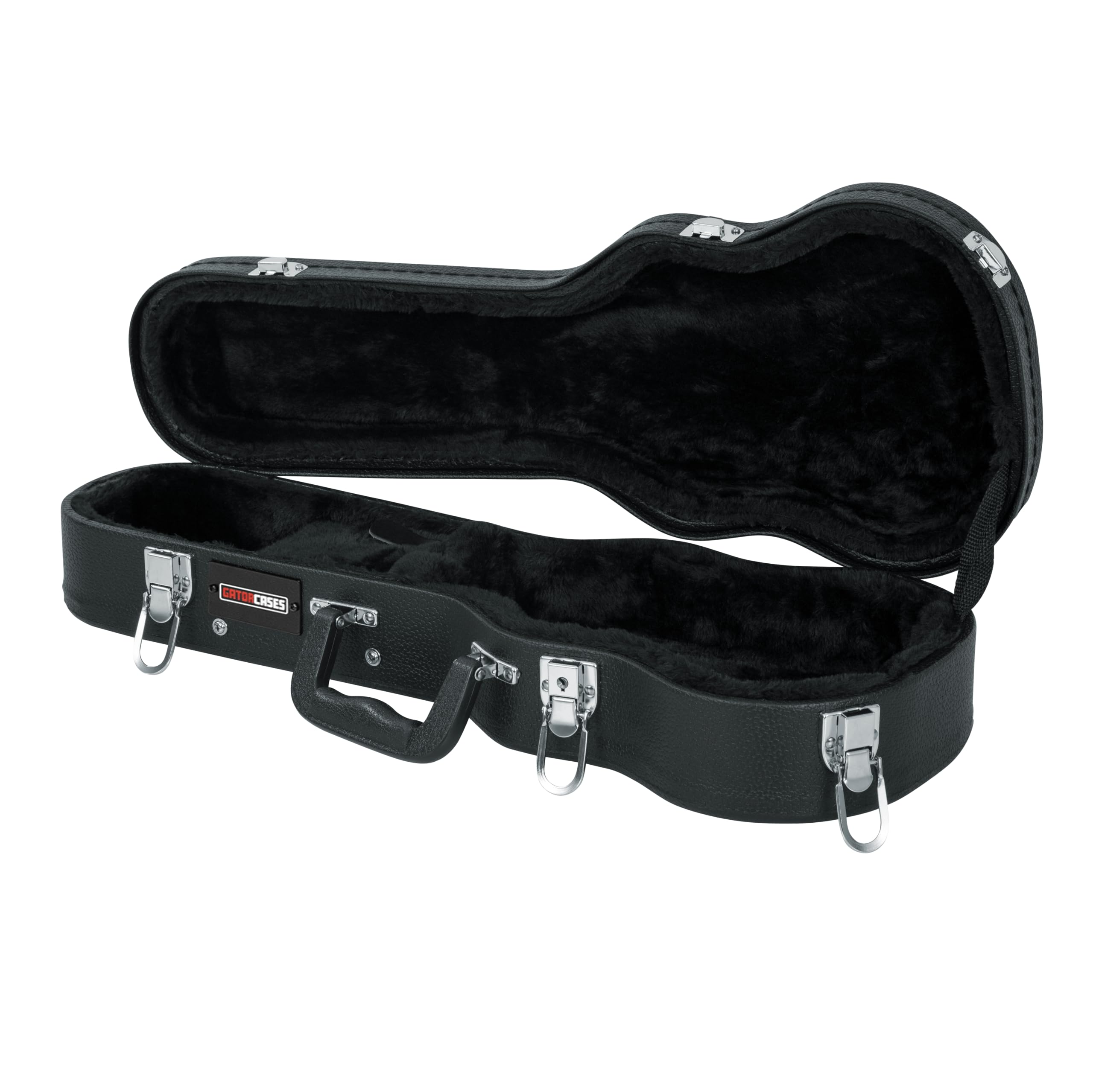 Gator Cases Traditional - Custodia folk rigida in legno per ukulele soprano, GWE-UKE-SOP