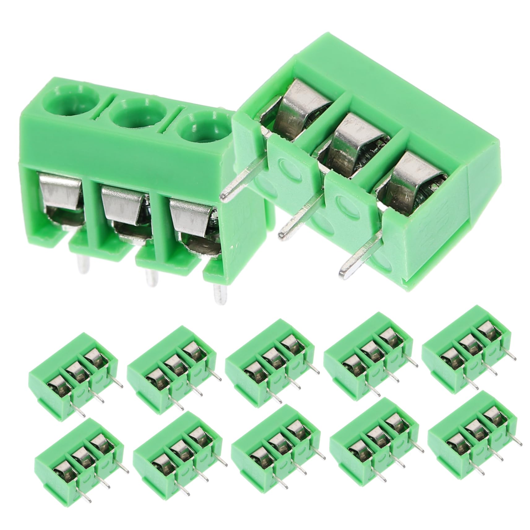 Gatuida 250piezas Bloques De Terminales De Pines Conectores Eléctricos Aislados Para Proyectos De Pcb y Distribución Eléctrica