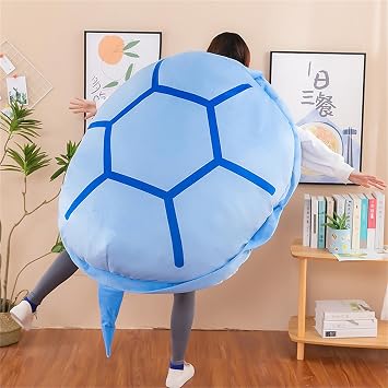 Generic Turtle shell body pillow,Wearable Turtle Shell Pillow,,Cute Fun Turtle Shell Plush Pillow,Cute Turtle Shell Gift for Boys and Girls (blue, 130cm/51.1in), YTHSPNZE23