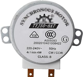 YMHAN® CW/CCW AC 220-240V 4W 4RPM Mini Mini Moteur Synchrone Fit pour Le Four à miniwave Tyj50-8A7 Four à Micro-Ondes