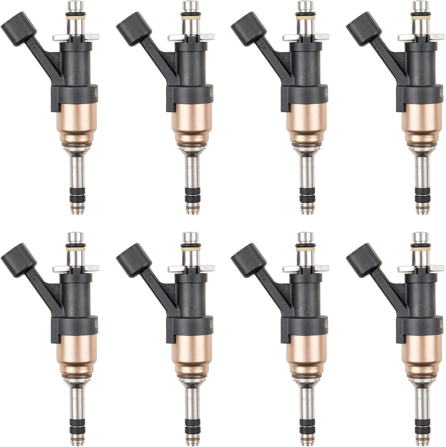 12668390 Upgraded Fuel Injector 6 Holes 8Pcs for Chevrolet Tahoe Suburban Silverado 1500 for GMC Yukon XL Sierra 1500 2014-2018 V6 4.3L / V8 5.3L Fuel Injectors Set of 8 Replace#FJ1217 12672368