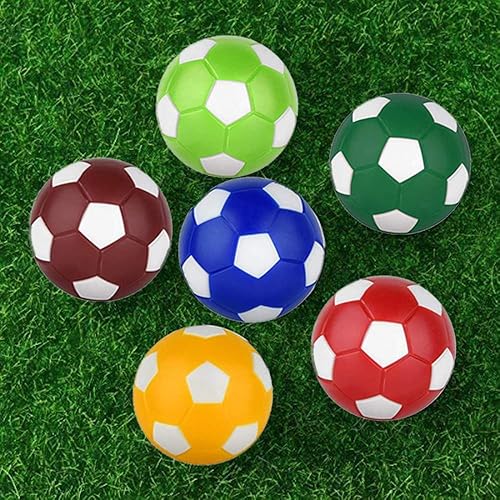 Miniatura 6 de Pelotas de repuesto para futbolín de 1.417 in (1.42 pulgadas), bolas de repuesto de futbolín, accesorios de futbolín multicolor, bolas oficiales de