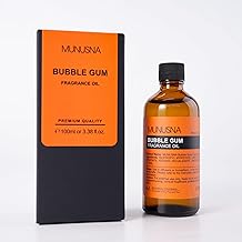 Bubble Gum Fragrance Oils 100ml – Bubblegum Essential Oil for Diffusers, DIY Candle & Soap Making, Aromatherapy, Home, Spa & Yoga, Premium Glass Bottle with Dropper, Long-Lasting