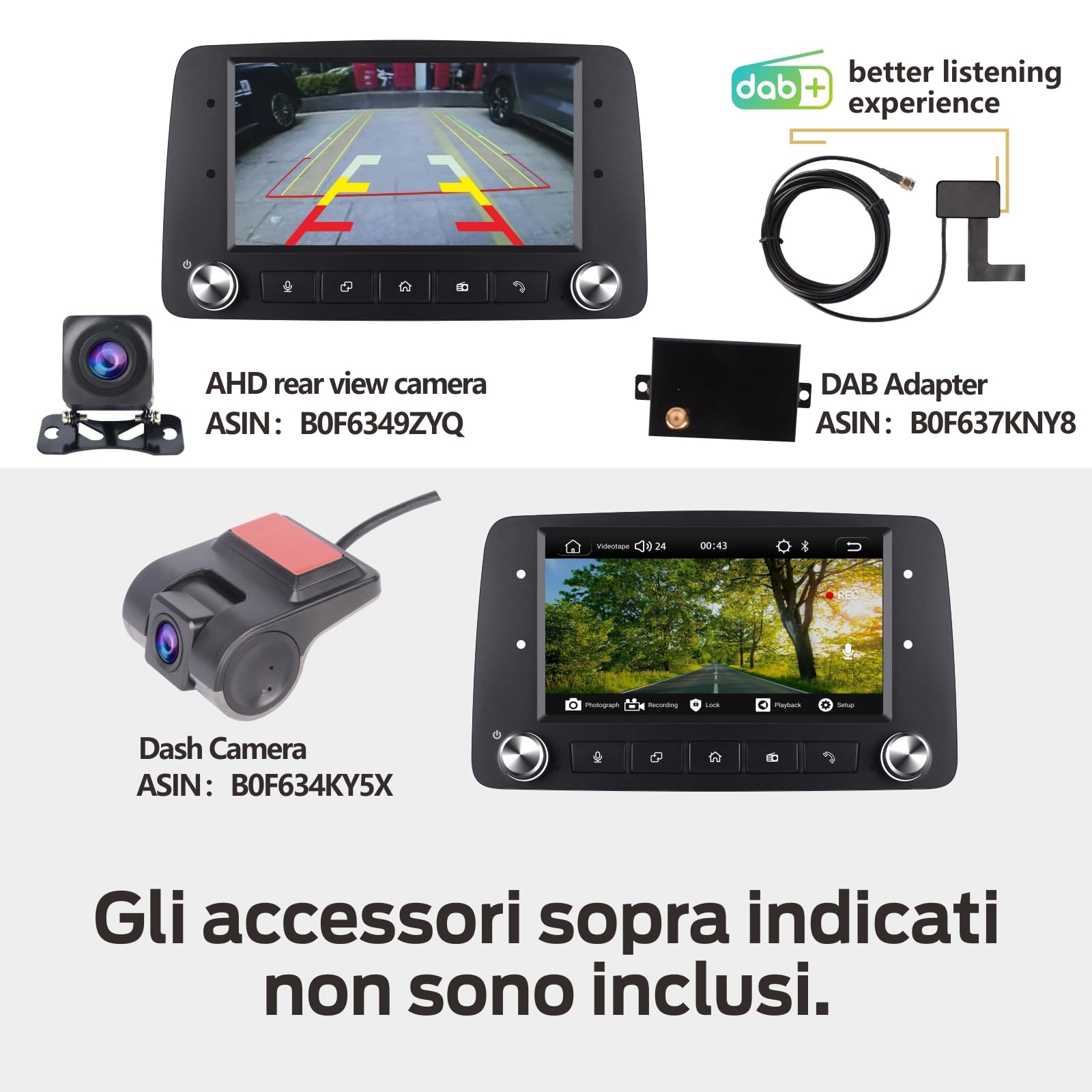 Autoradio Linux Avvio Lampo Compatibile Fiat Panda 169 2003-2012 | Installazione Rapida | CarPlay/Android Auto Wireless/FM/AM/RDS/USB | DSP 100W |