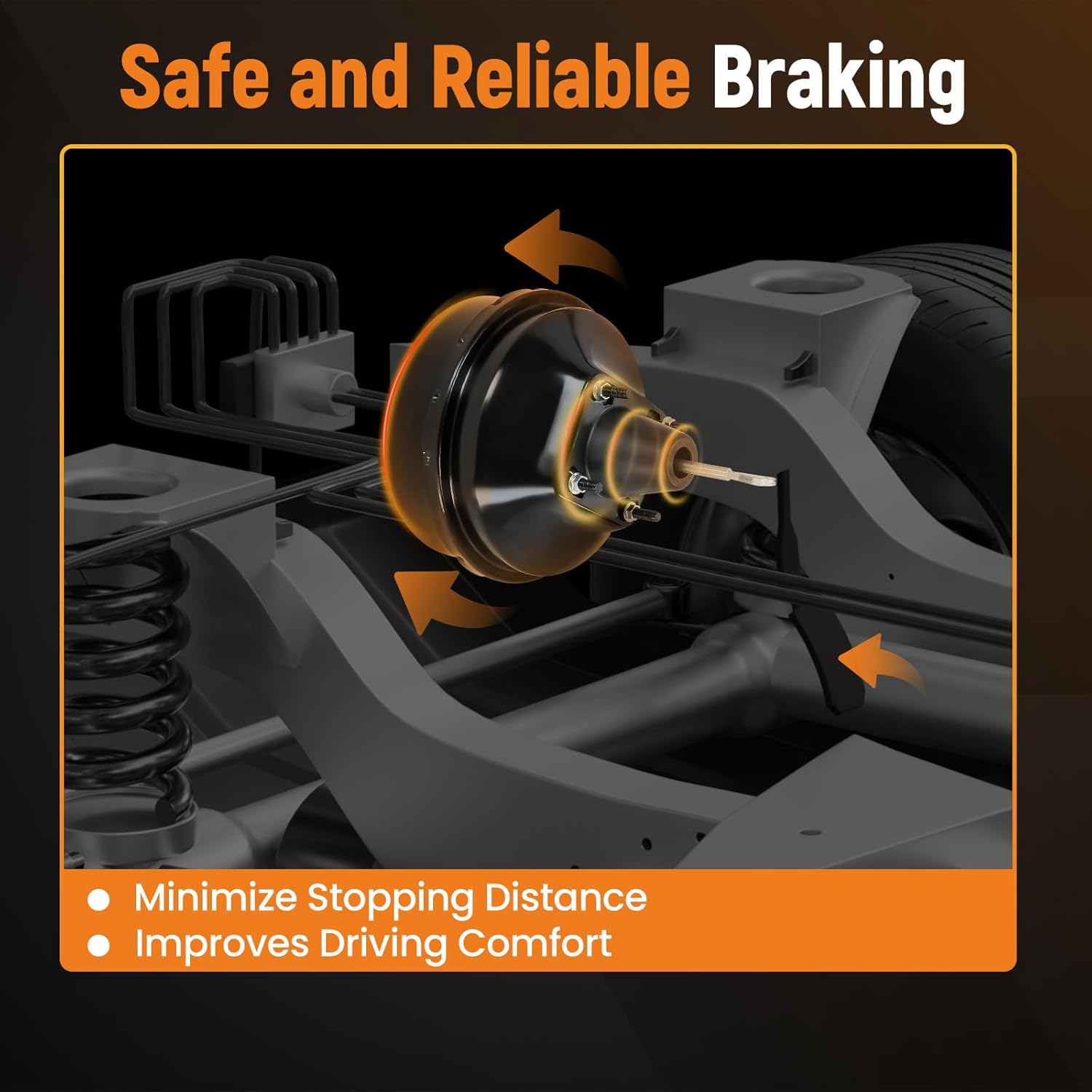 maXpeedingrods 54-74826, 5474826 New Brake Booster For Chevy Silverado 1500 Tahoe For GMC Sierra For Cadillac 89040683, 14PB4105, 18047186