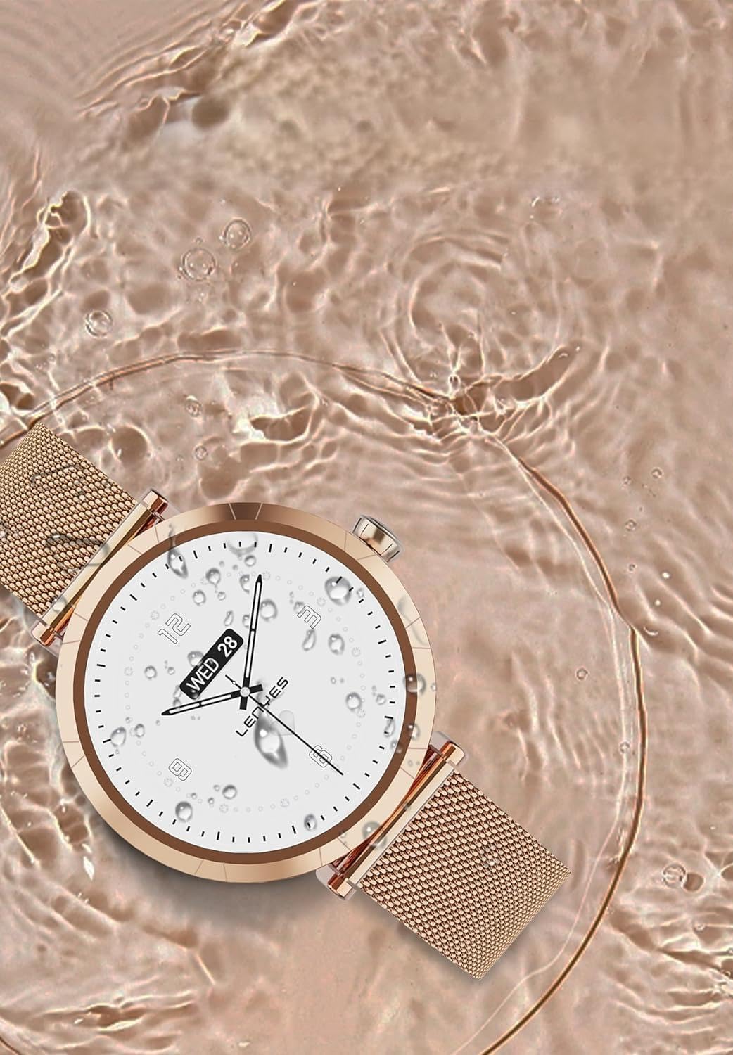 LENYES LW-245 Smartwatch: 1.19″ AMOLED Display, IP68 Waterproof Fitness Tracker with Wireless Charging