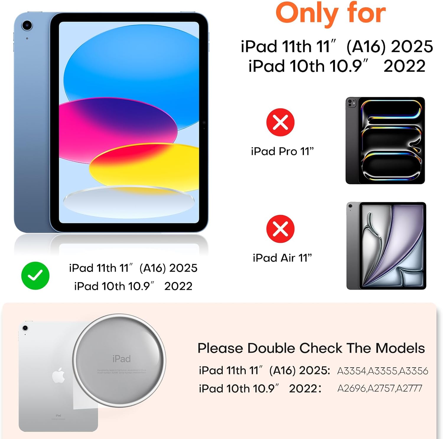 OMOTON Privacy Screen Protector for iPad A16 11th/10th Gen (11/10.9 Inch)