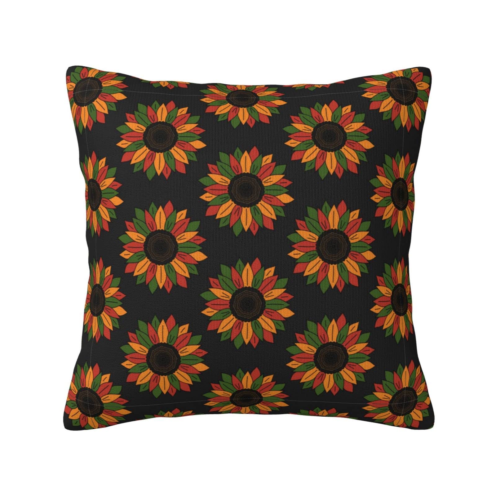 Black History Month 2023 Throw Pillow Covers Square Pillowcase Home Decor for Couch Sofa Bed Double-Sided Pattern 18x18