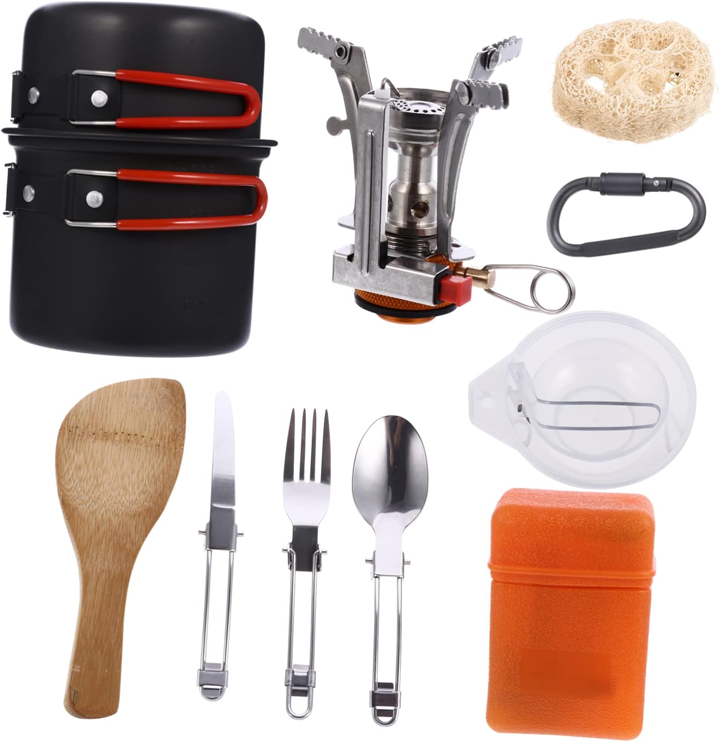 Generic 1 Set Portable Picnic Cookware Outdoor Cooking Kit for Camping Hiking and Travel Includes Essential Pot Pan and Kettle for Easy Use